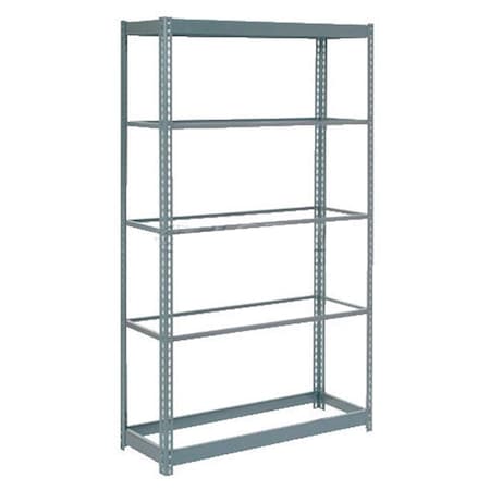 Global Industrial Heavy Duty Shelving 48W x 12D x 60H With 5 Shelves, No Deck, Gray B2297634